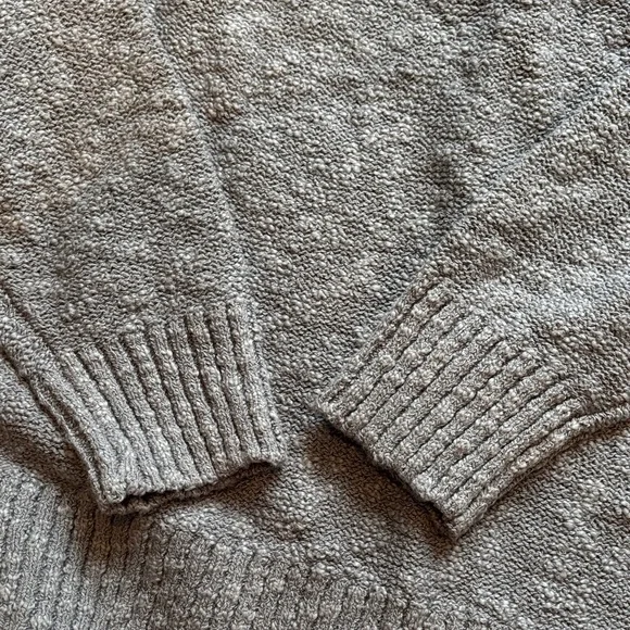 LL Bean Rolled Neck Gray-Blue Sweater - Picture 3 of 4